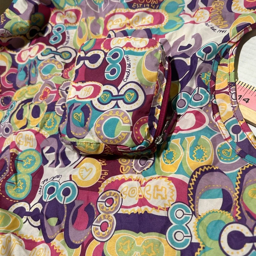 Coach Multicolor Patterned Pouch - Picture 9 of 15